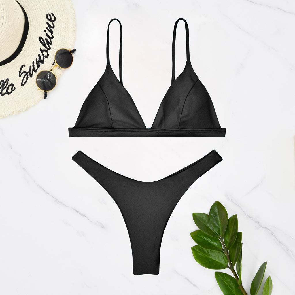 Multi color backless split swimsuit bikini