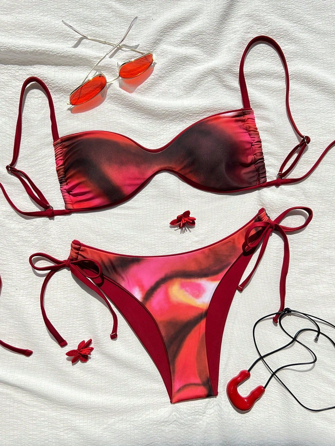 Tie-up  Bikini Women's Swimwear