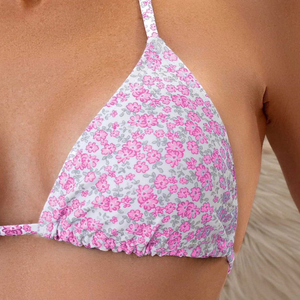 Printed 3-piece split bikini set