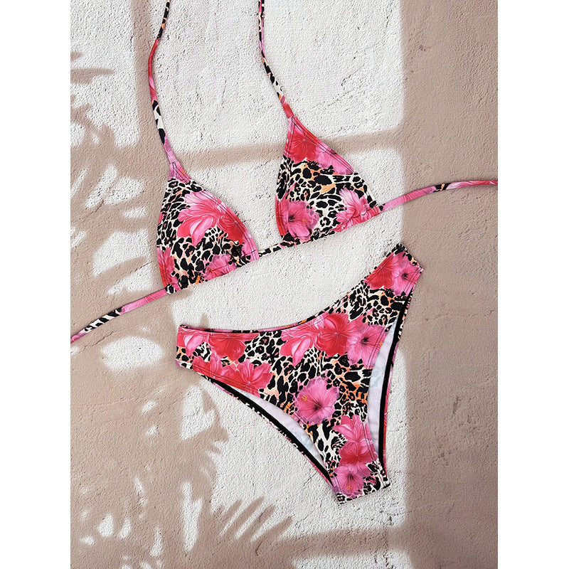 Polka dot printed bikini