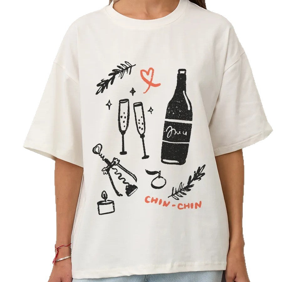 Short sleeved round neck T-shirt top