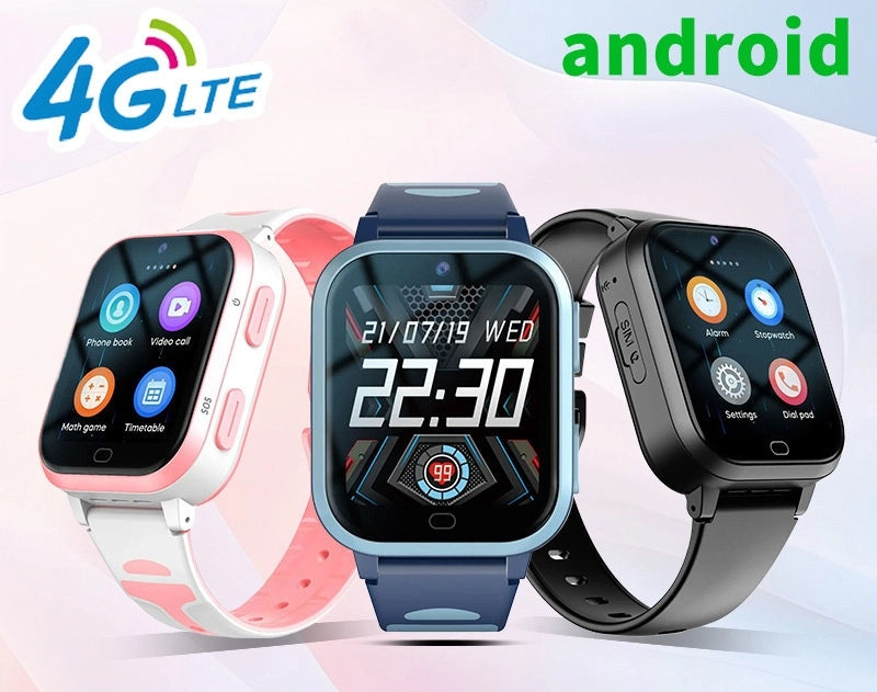 Long standby 4G smart children's phone watch Android card insertion video call positioning student watch