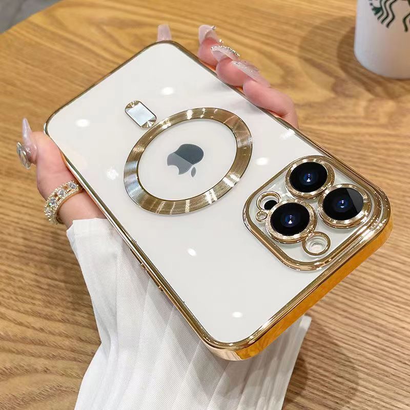 iPhone 17 Electroplated Phone Case with MagSafe Magnetic Attachment,