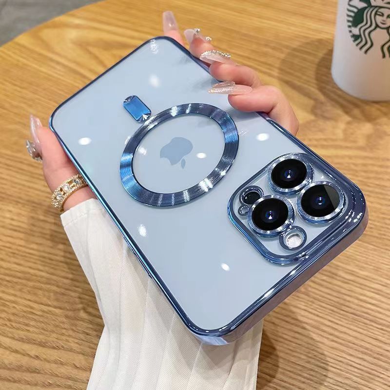 iPhone 17 Electroplated Phone Case with MagSafe Magnetic Attachment,