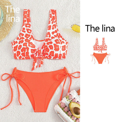 Bikini sexy lace-up two-piece swimsuit for women summer bikini