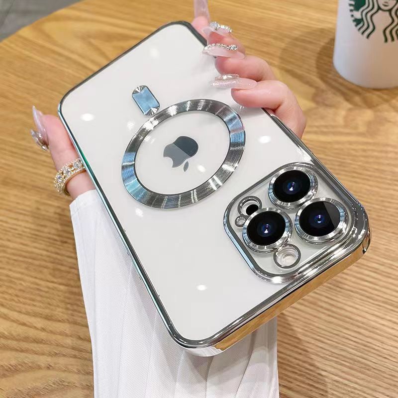 iPhone 17 Electroplated Phone Case with MagSafe Magnetic Attachment,