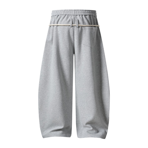Checkered Star Cargo Sweatpants, Loose Wide-Leg Fit, Edgy Casual Long Pants