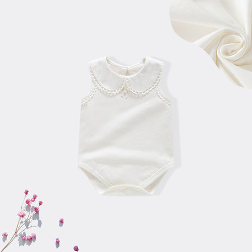 Collar sleeveless jumpsuit