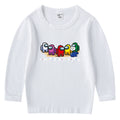 Children's cotton T-shirt round neck base long sleeved top