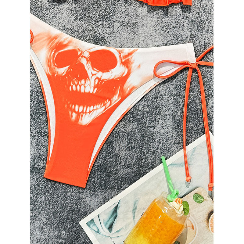 Printed Tie-up Separated Bikini Swimwear for Women
