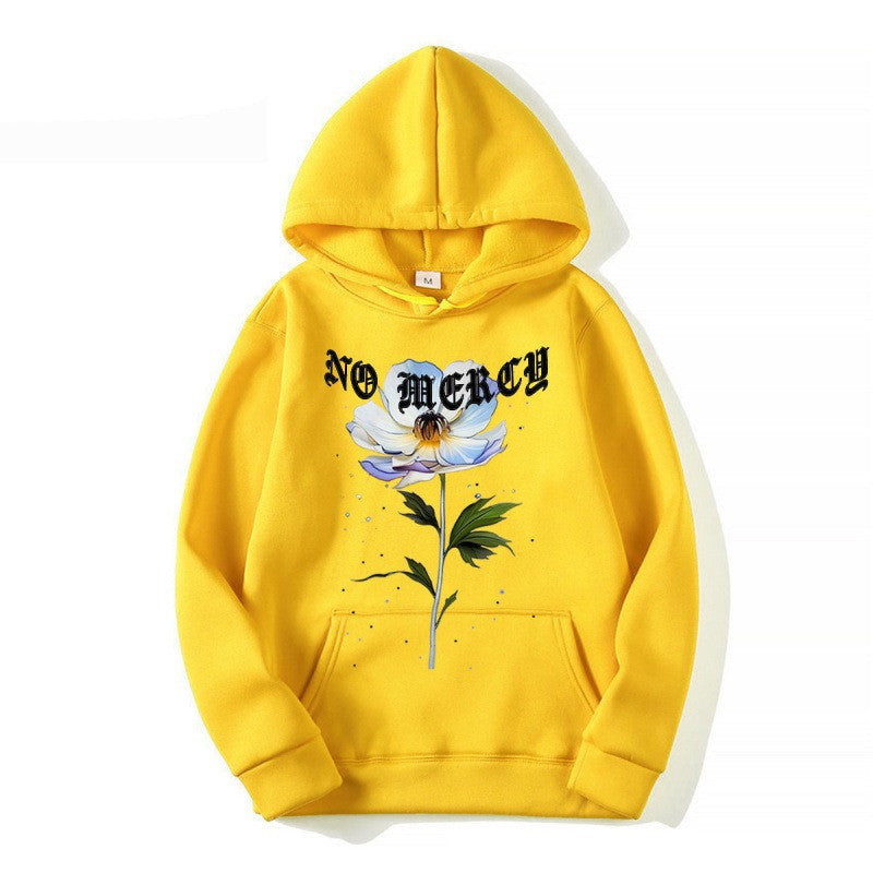 Hooded Sweatshirt Fleece Lined Warm Casual Simple Versatile Stylish Jacket