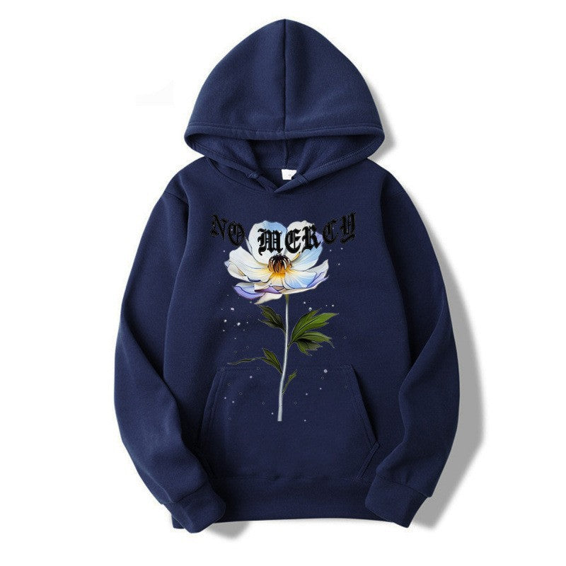 Hooded Sweatshirt Fleece Lined Warm Casual Simple Versatile Stylish Jacket