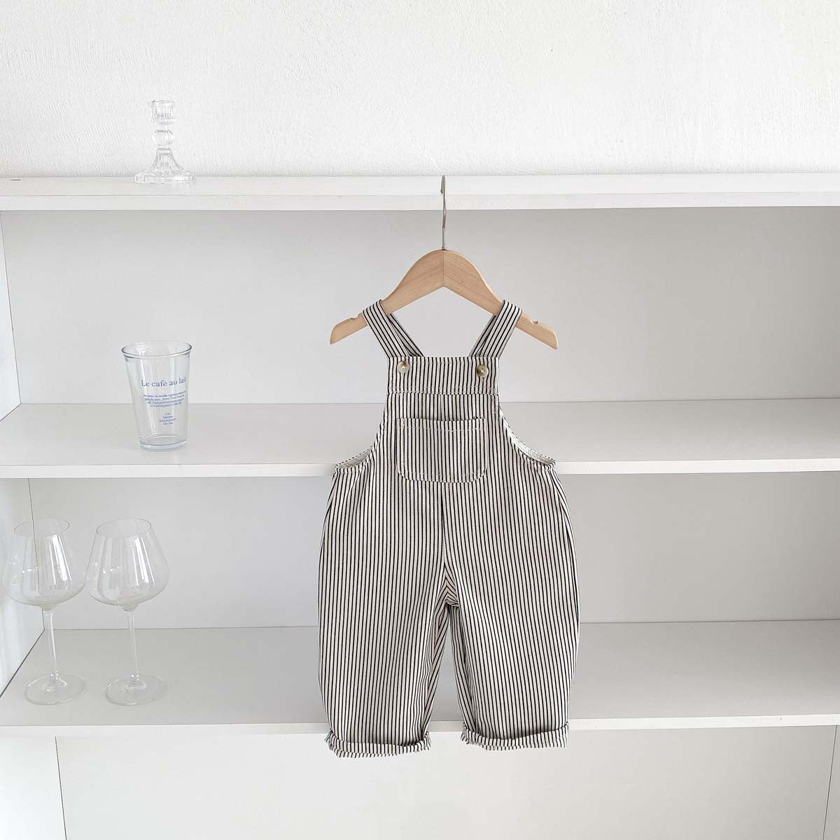 Spring and Autumn  Children's Overalls, Casual Denim Jumpsuit for Toddlers, Fashionable Boys and Girls Pants