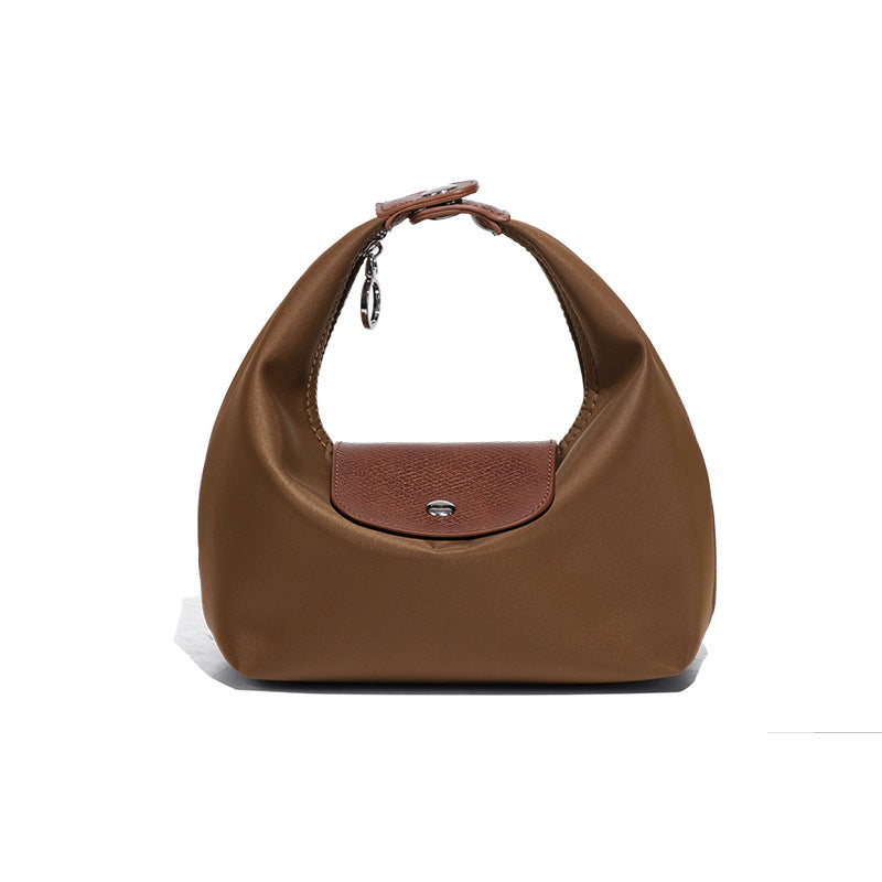 Premium Nylon Lunch Bag, Waterproof Insulated Lunch Box Tote, Handheld & Crossbody Dumpling Bag for Work, School, and Commuting