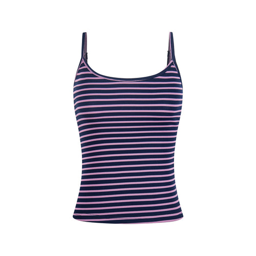 Colorful Stripe Tank Top, Fitted Slimming Bodysuit