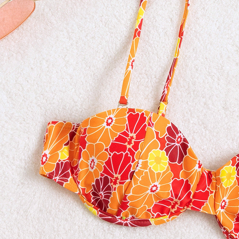 Printed Push-up Bikini Swimwear for Women