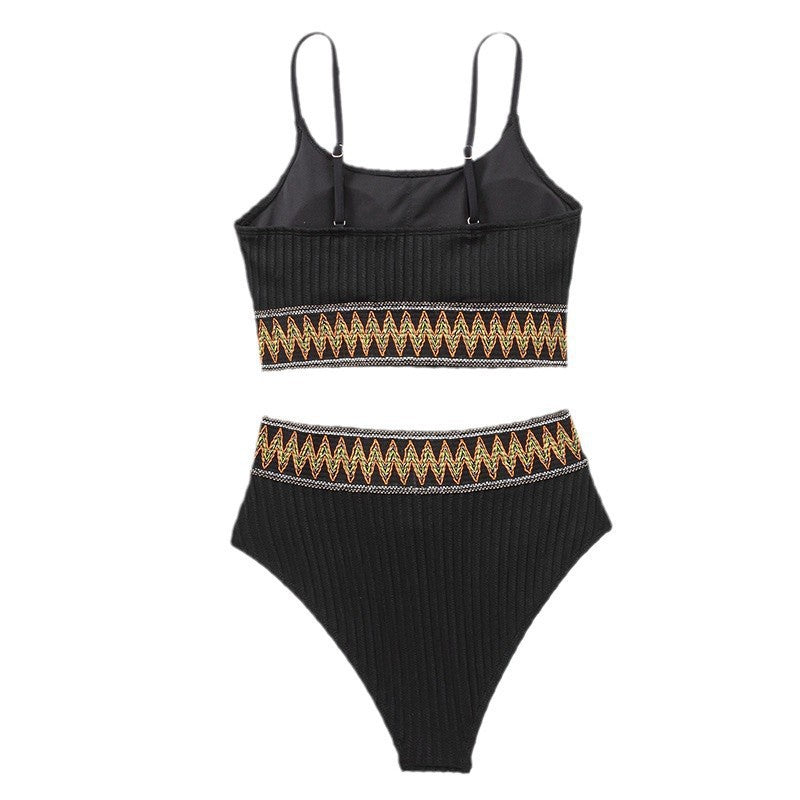 Strap Printed Bikini Beach Hot Spring Swimwear