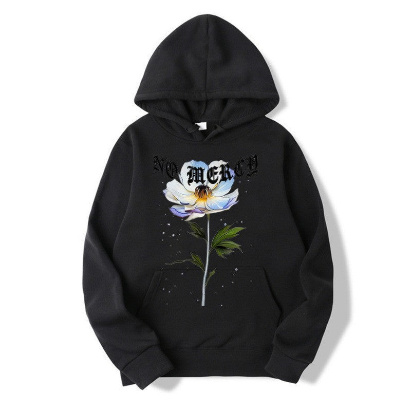 Hooded Sweatshirt Fleece Lined Warm Casual Simple Versatile Stylish Jacket