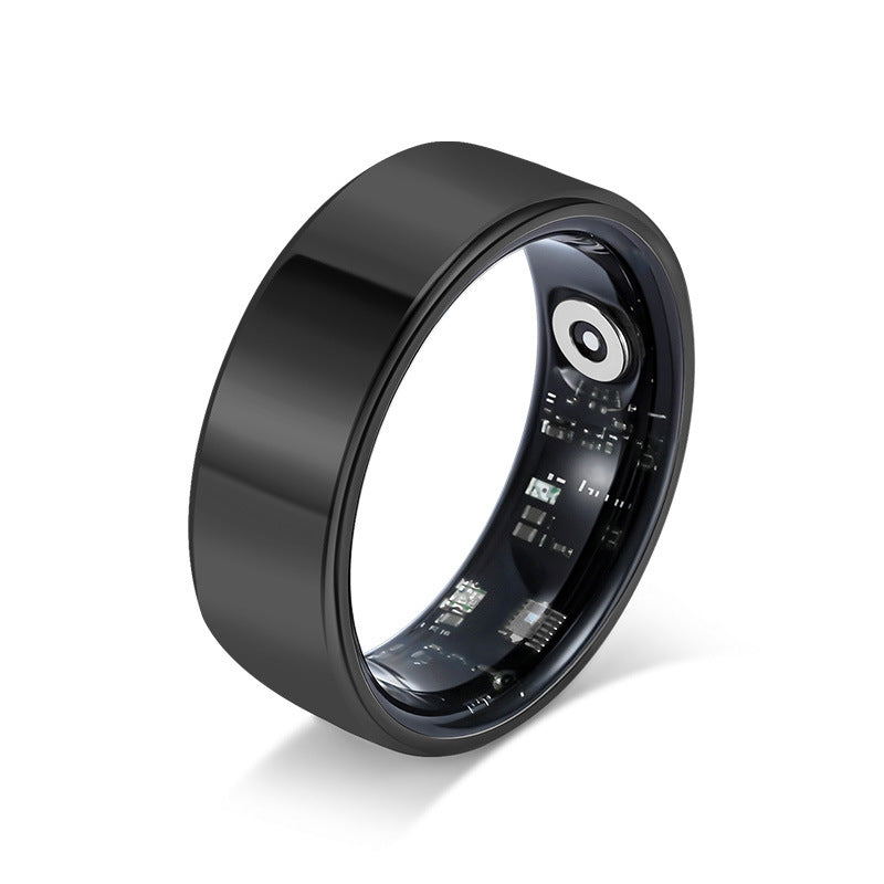 Health Smart Titanium Steel Ring Waterproof Blood Pressure Oxygen Sleep Movement Tracking Multi-Function Ring High-Tech Pair Ring
