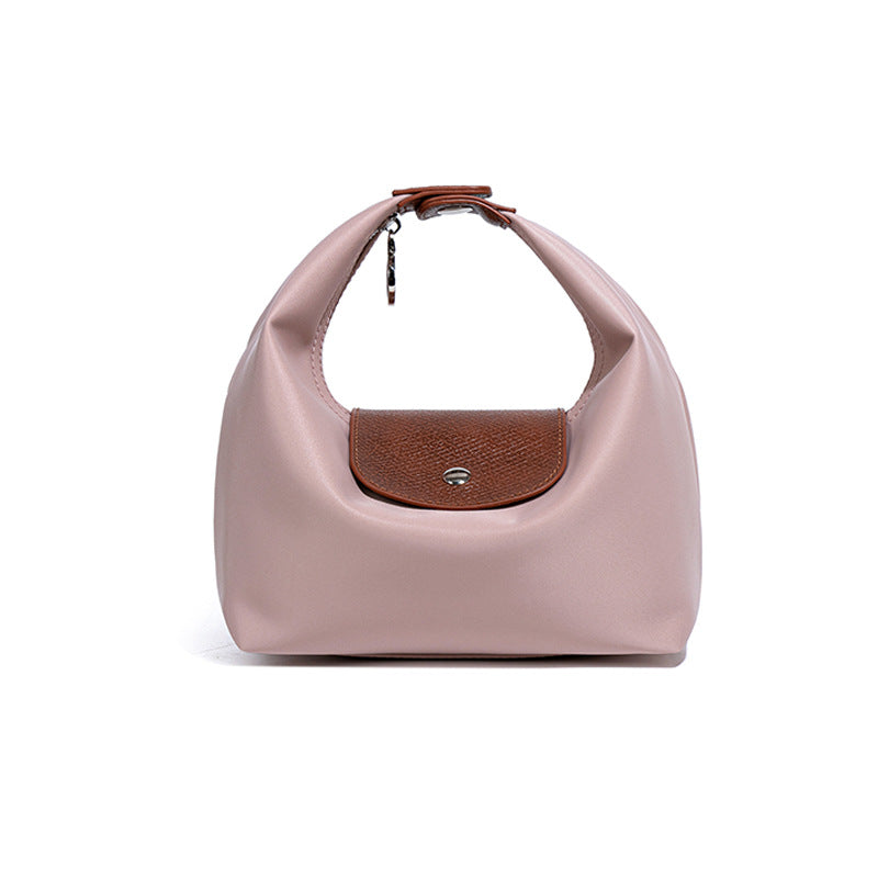 Premium Nylon Lunch Bag, Waterproof Insulated Lunch Box Tote, Handheld & Crossbody Dumpling Bag for Work, School, and Commuting