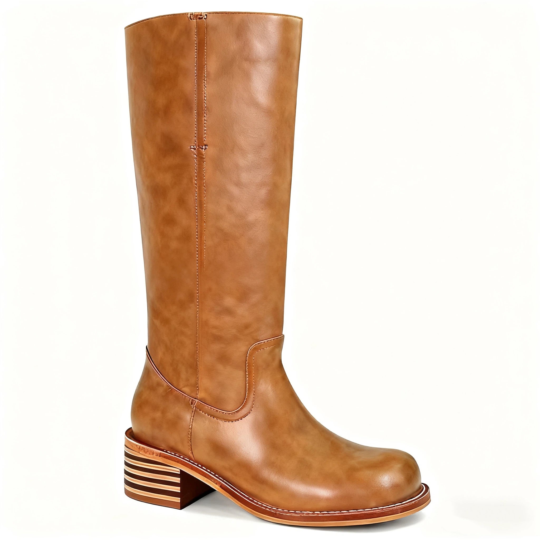 Long boots retro women's campus western cowboy boots