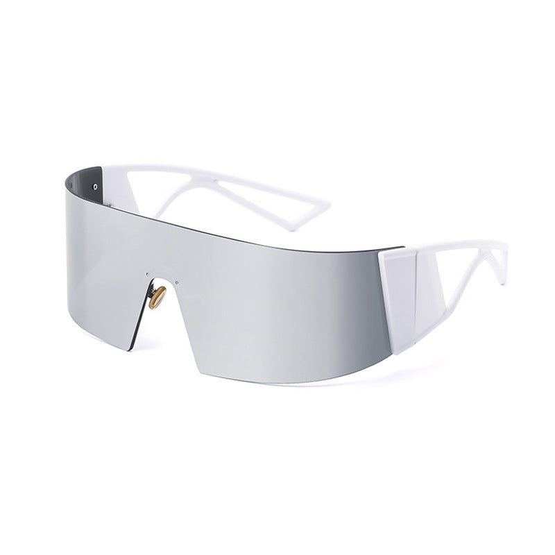 New One Piece Sunglasses Trend Surrounded By Large Frame Sunglasses Female Outdoor Cycling Sports Glasses