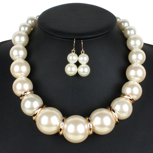 Catwalk Models Large Pearl Short Necklace Korean Style Personalized Fashion Necklace Exaggerated Necklace