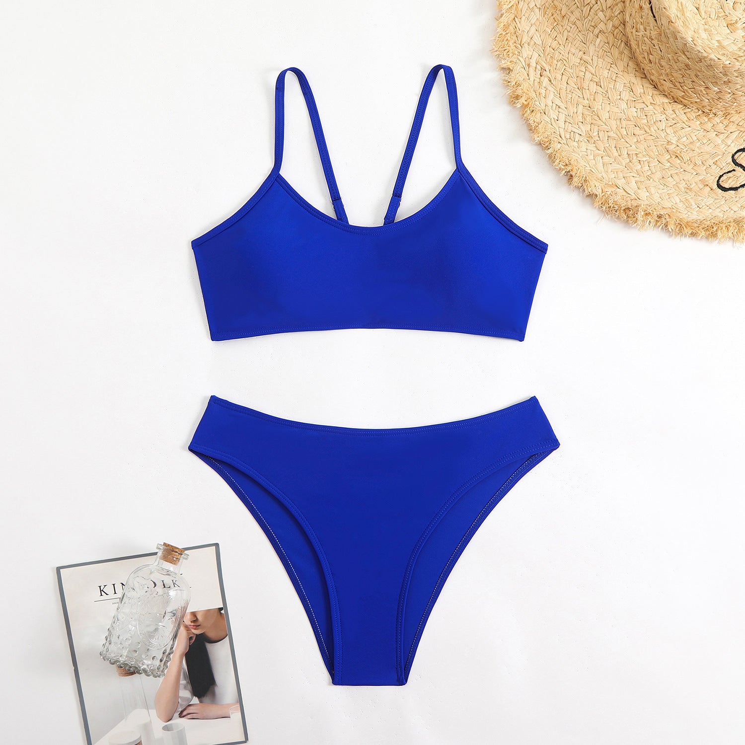 Solid color bikini nylon