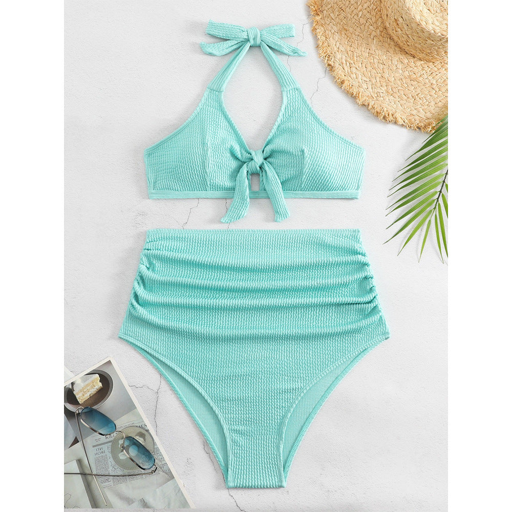 Women's Plus Size Swimwear Solid Color Tummy Coverage