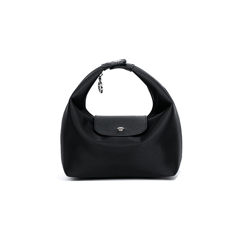 Premium Nylon Lunch Bag, Waterproof Insulated Lunch Box Tote, Handheld & Crossbody Dumpling Bag for Work, School, and Commuting