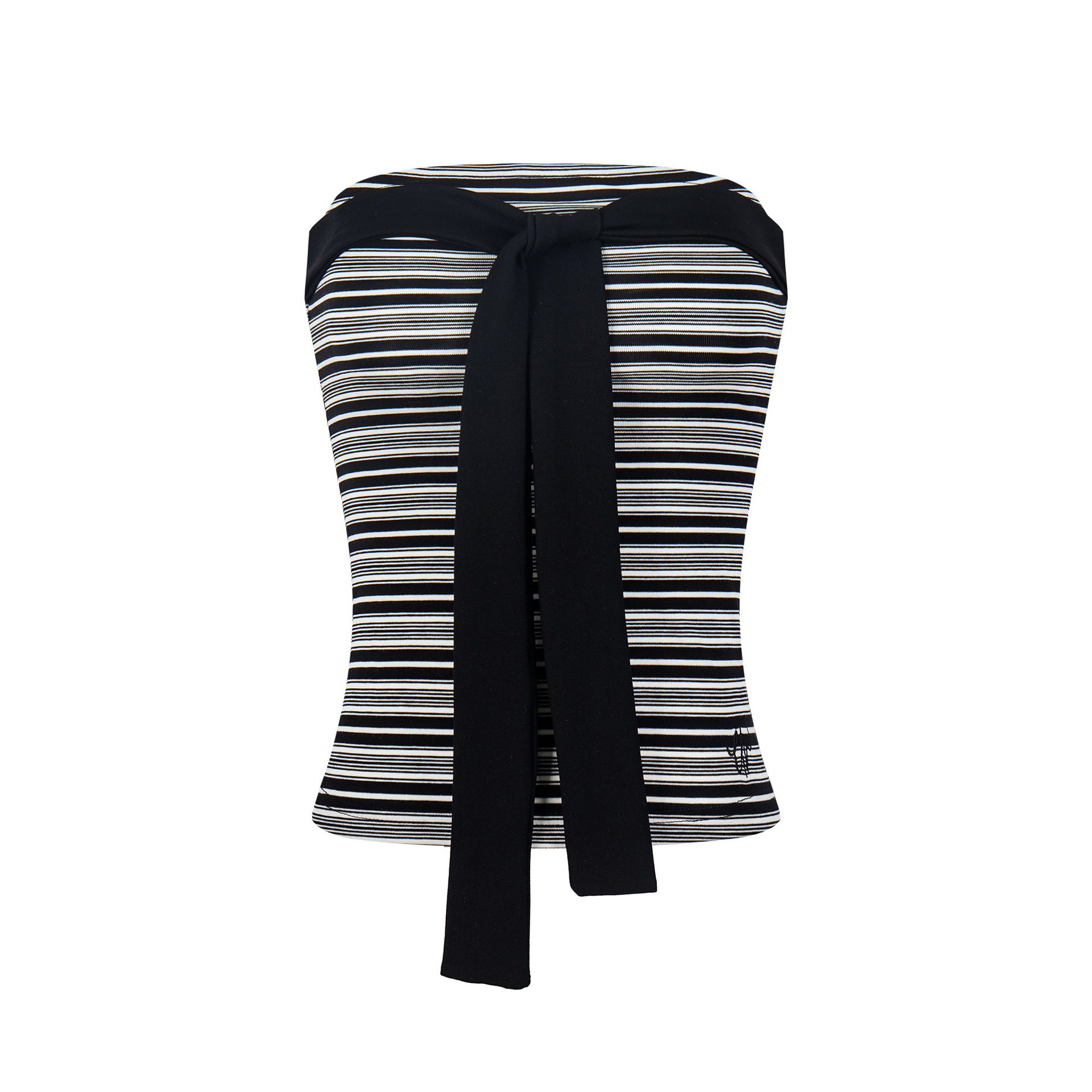 Bow Crop Top for Women, Fitted Slimming Embroidered Knit Vest