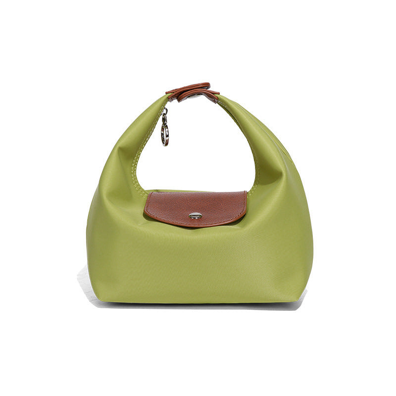 Premium Nylon Lunch Bag, Waterproof Insulated Lunch Box Tote, Handheld & Crossbody Dumpling Bag for Work, School, and Commuting
