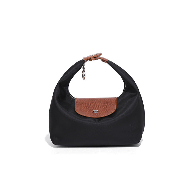 Premium Nylon Lunch Bag, Waterproof Insulated Lunch Box Tote, Handheld & Crossbody Dumpling Bag for Work, School, and Commuting