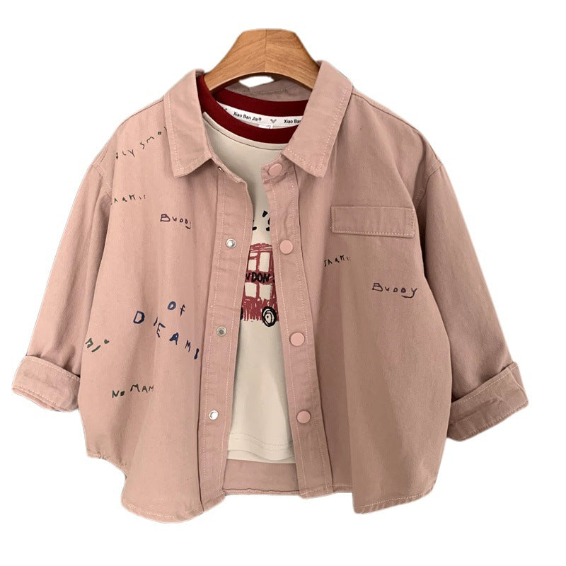 Children and girls' tops shirts autumn coats