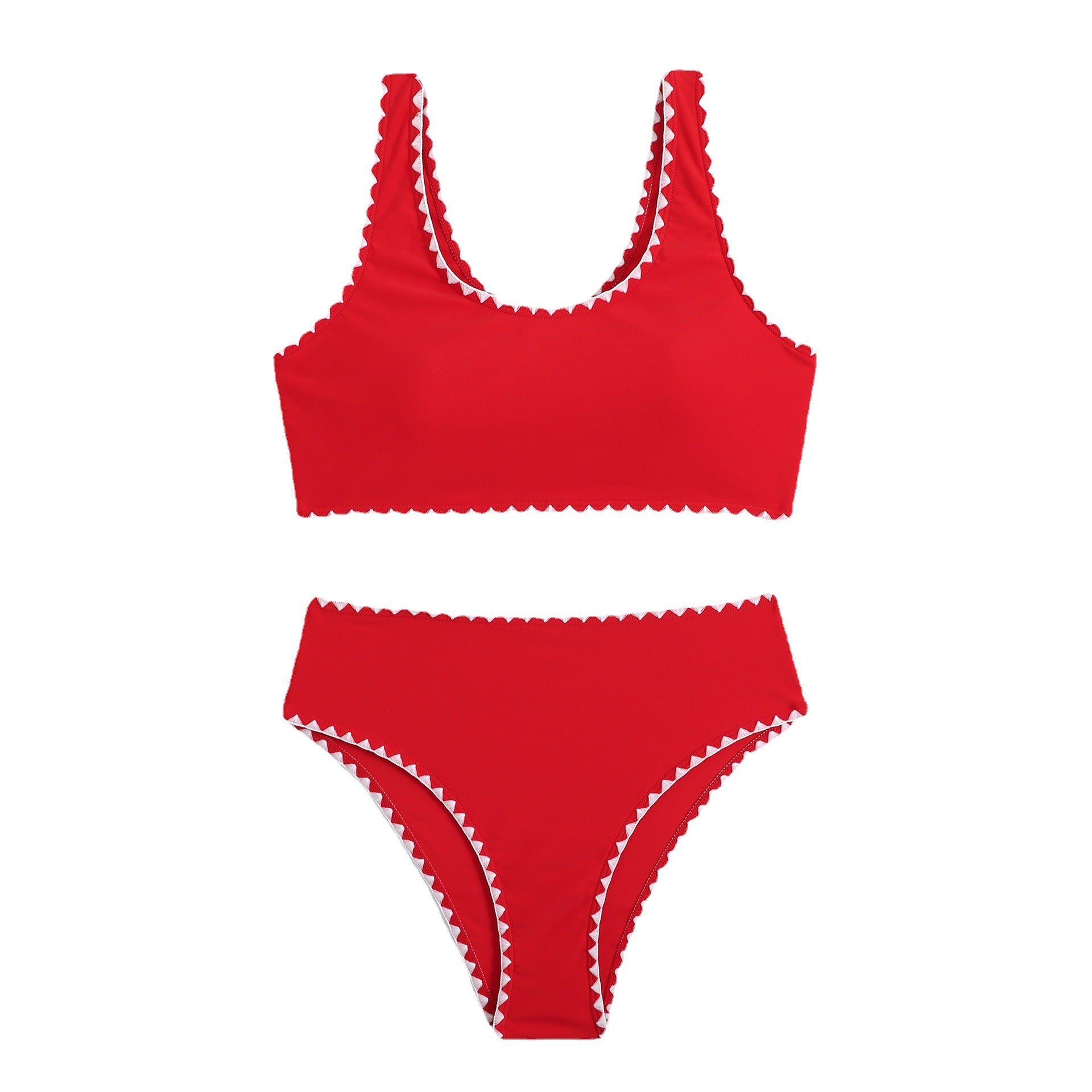 Lace women's split triangle bikini