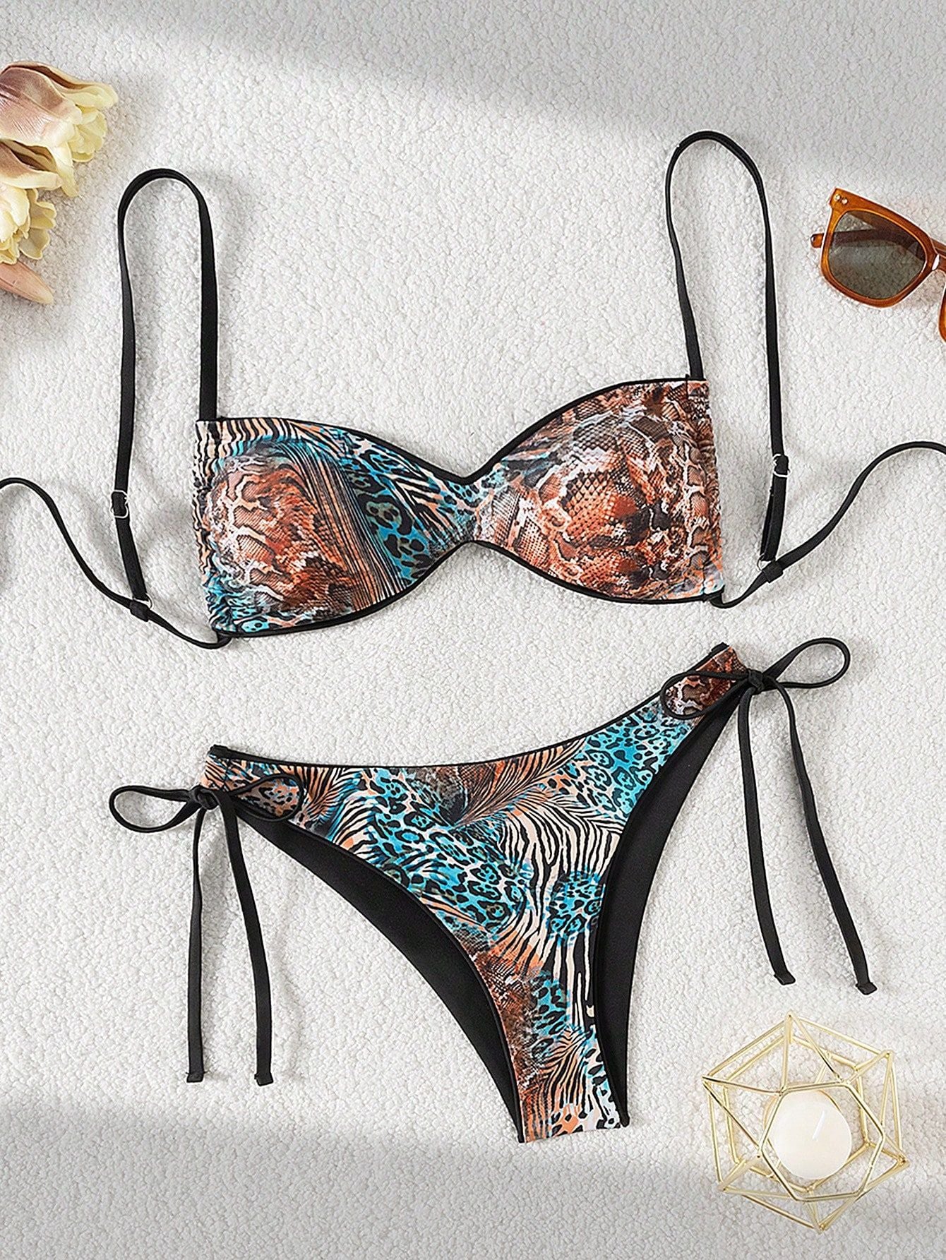Tie-up  Bikini Women's Swimwear