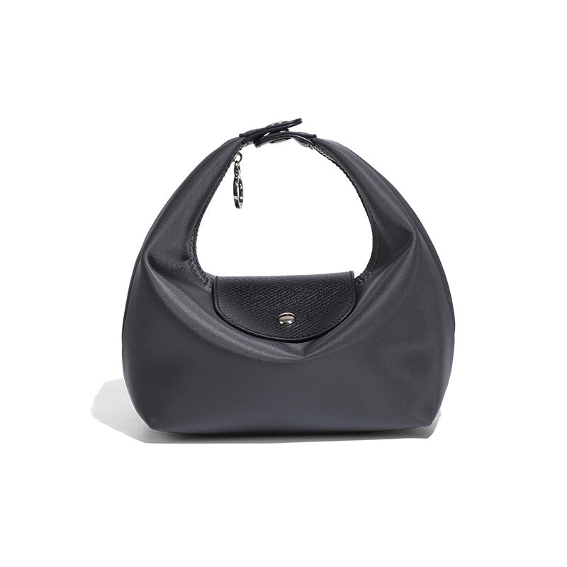 Premium Nylon Lunch Bag, Waterproof Insulated Lunch Box Tote, Handheld & Crossbody Dumpling Bag for Work, School, and Commuting