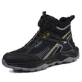 Anti smashing and anti piercing steel toe cap construction site wear-resistant high top work boots