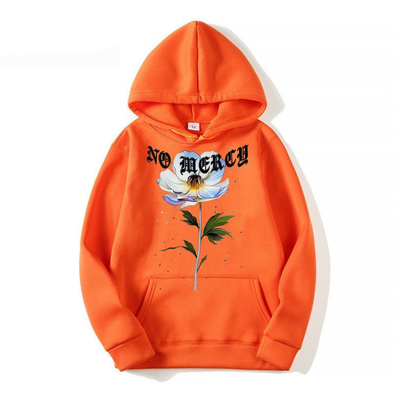Hooded Sweatshirt Fleece Lined Warm Casual Simple Versatile Stylish Jacket