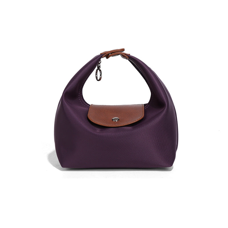 Premium Nylon Lunch Bag, Waterproof Insulated Lunch Box Tote, Handheld & Crossbody Dumpling Bag for Work, School, and Commuting