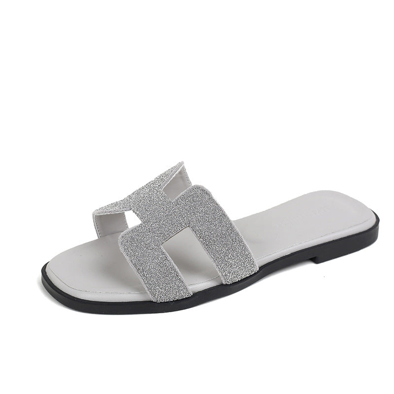 Color-block Slides for Women,Beach Travel Shoes