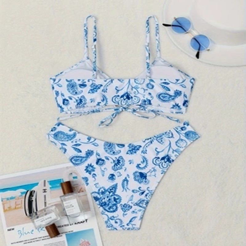 Tie Bikini Swimsuit Beach Two-Piece for Women