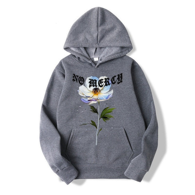 Hooded Sweatshirt Fleece Lined Warm Casual Simple Versatile Stylish Jacket