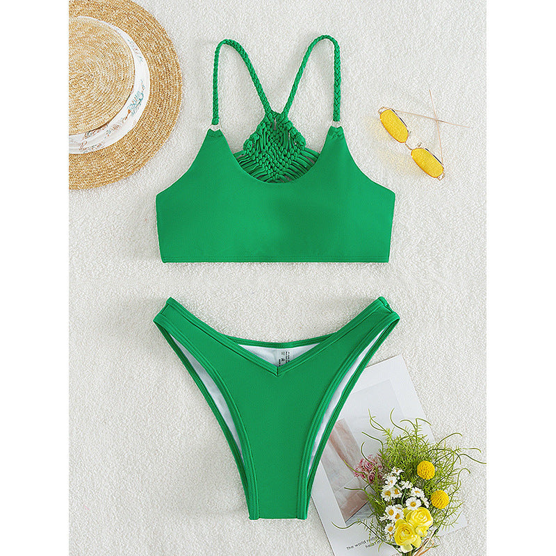 Bikini Swimwear Women's Two-Piece Strap Sexy Bikini Swimsuit