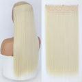MERISIHAIR Synthetic 5 Clip In Hair Extensions Long Straight Hairstyle Hairpiece Black Brown Blonde 80CM Fake Hair