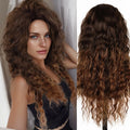 Wig Synthetic Long Curly Hair Wigs for Women Fluffy Wave Ombre