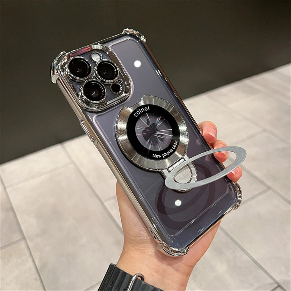 Case For iPhone 15 16 14 13 12 17 Pro Max With Holder Stand Cover