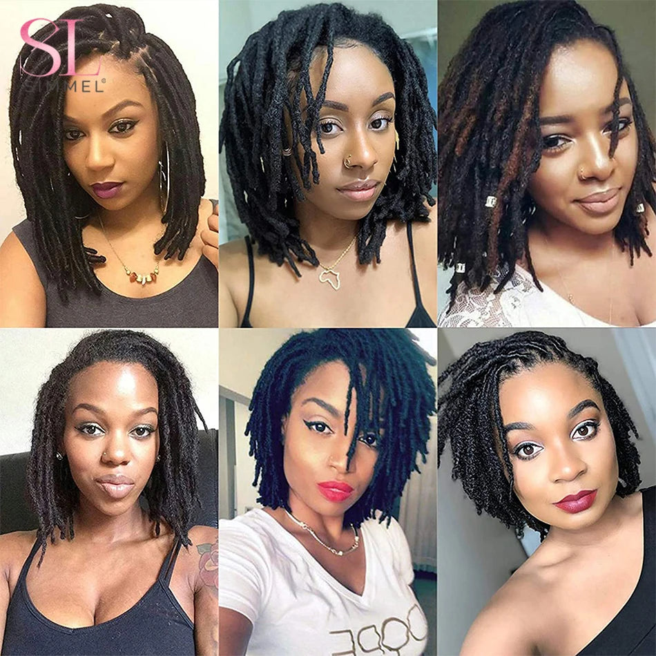 Human Hair Dreadlocks Loc Extensions Kinky Straight Wholesale Crochet Braids Brazilian Remy Hair Extensions 60 Strands SIMMEL